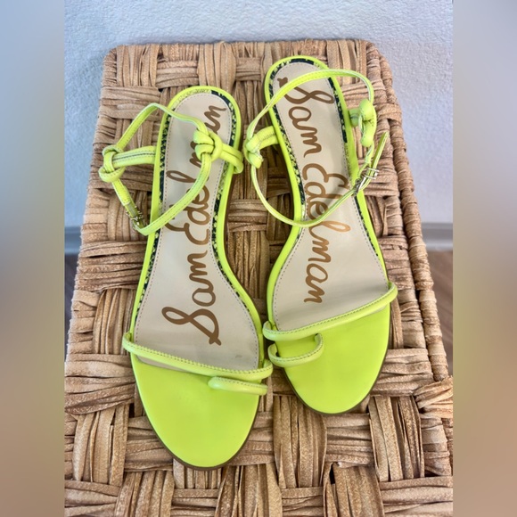 Sam Edelman Neon Green Sandals - Picture 1 of 5